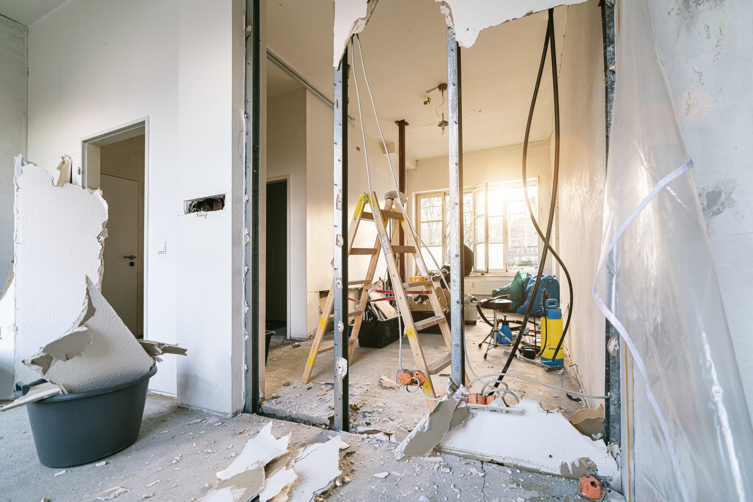 Old real estate apartment, prepared and ready for renovate
